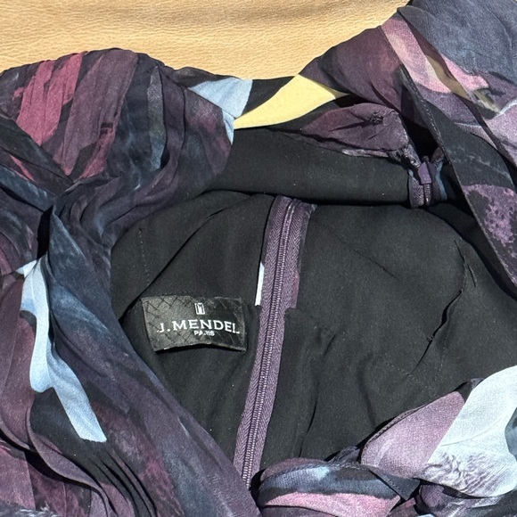 Gorgeous J Mendel silk dress, multi coloured size 6 - Picture 6 of 6